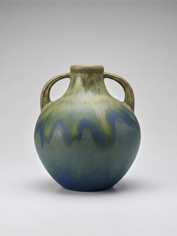 Vase en céramique d’art signé G. Méténier, France, vers 1960–1970