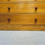 Vintage pine chest of drawers 1980