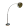 Très grand lampadaire arqué en métal chromé - 1970.