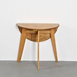 Beech dining table, France, circa 1960