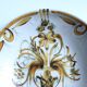 Vintage hollow plate Keraluc Quimper France G6 floral decoration bo