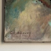 Portrait of a young woman by Gil d'Arvoy. 1950. Oil on canvas