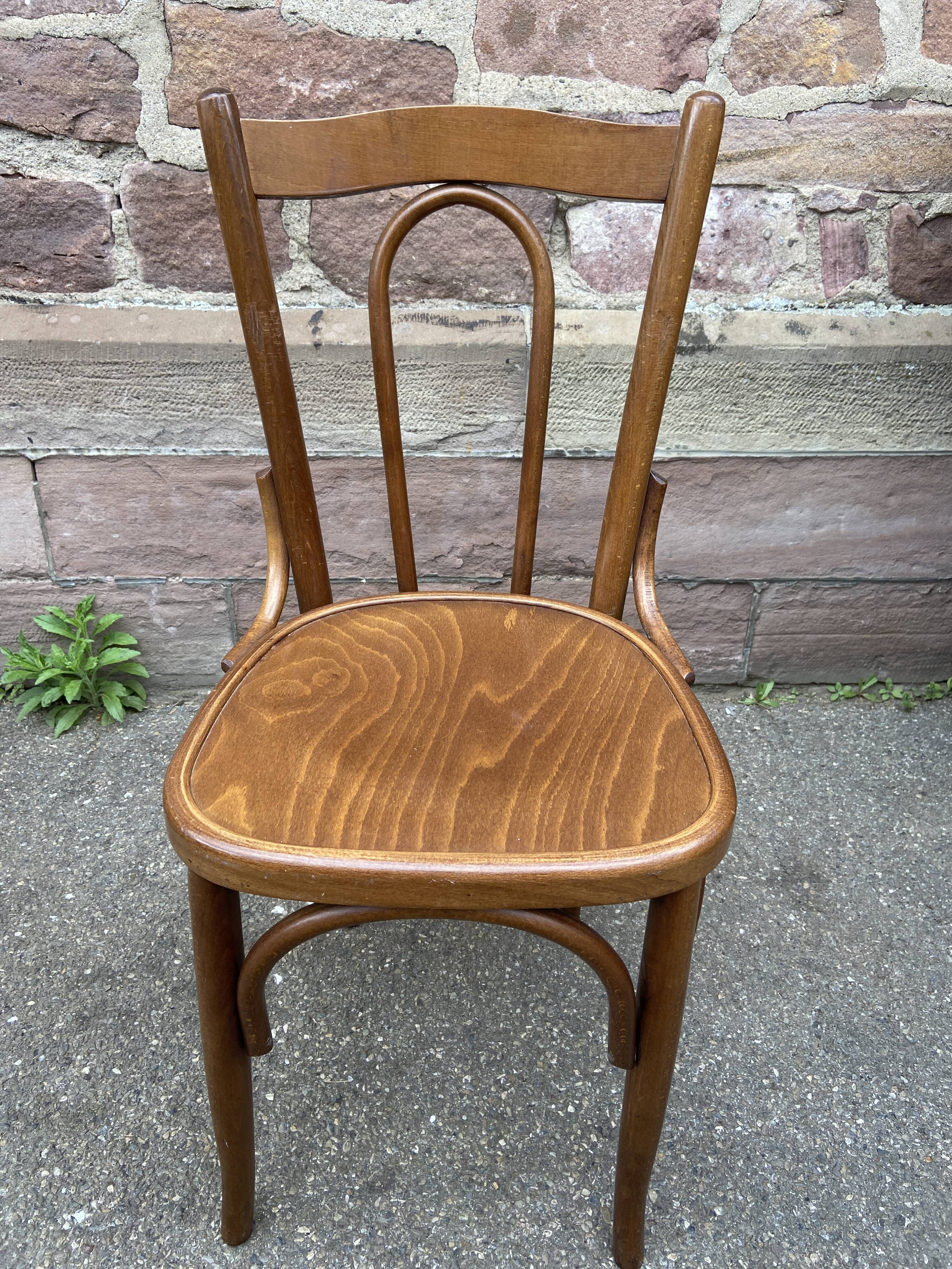 Pair of chairs bistrot bentwood vintage
