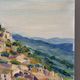 Gordes, village in the Luberon, oil on canvas signed Gisèle Renaut