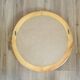 Vintage pine mirror by Glasmäster Markaryd Sweden 1970s