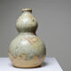 Small double sake ceramic flask from Iga, vintage/antique collection.