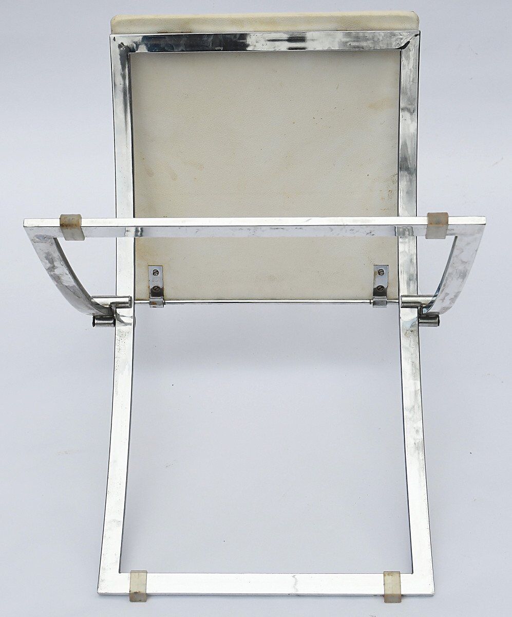 4 foldable chairs model "luisa" by marcello cuneo for mobel italia