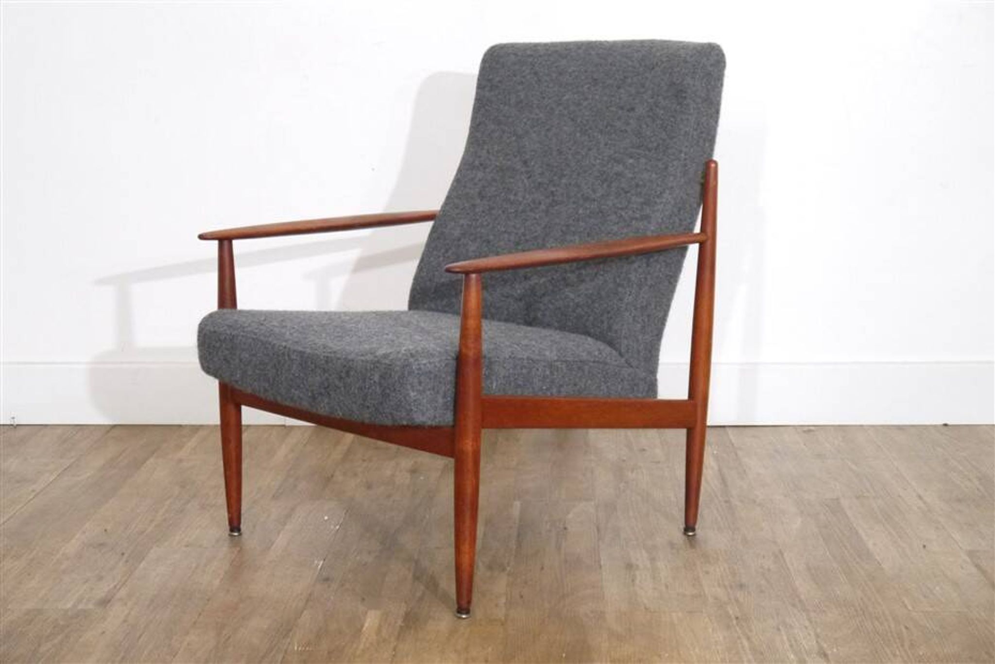 Fauteuil scandinave en teck 1960