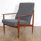 Fauteuil scandinave en teck 1960