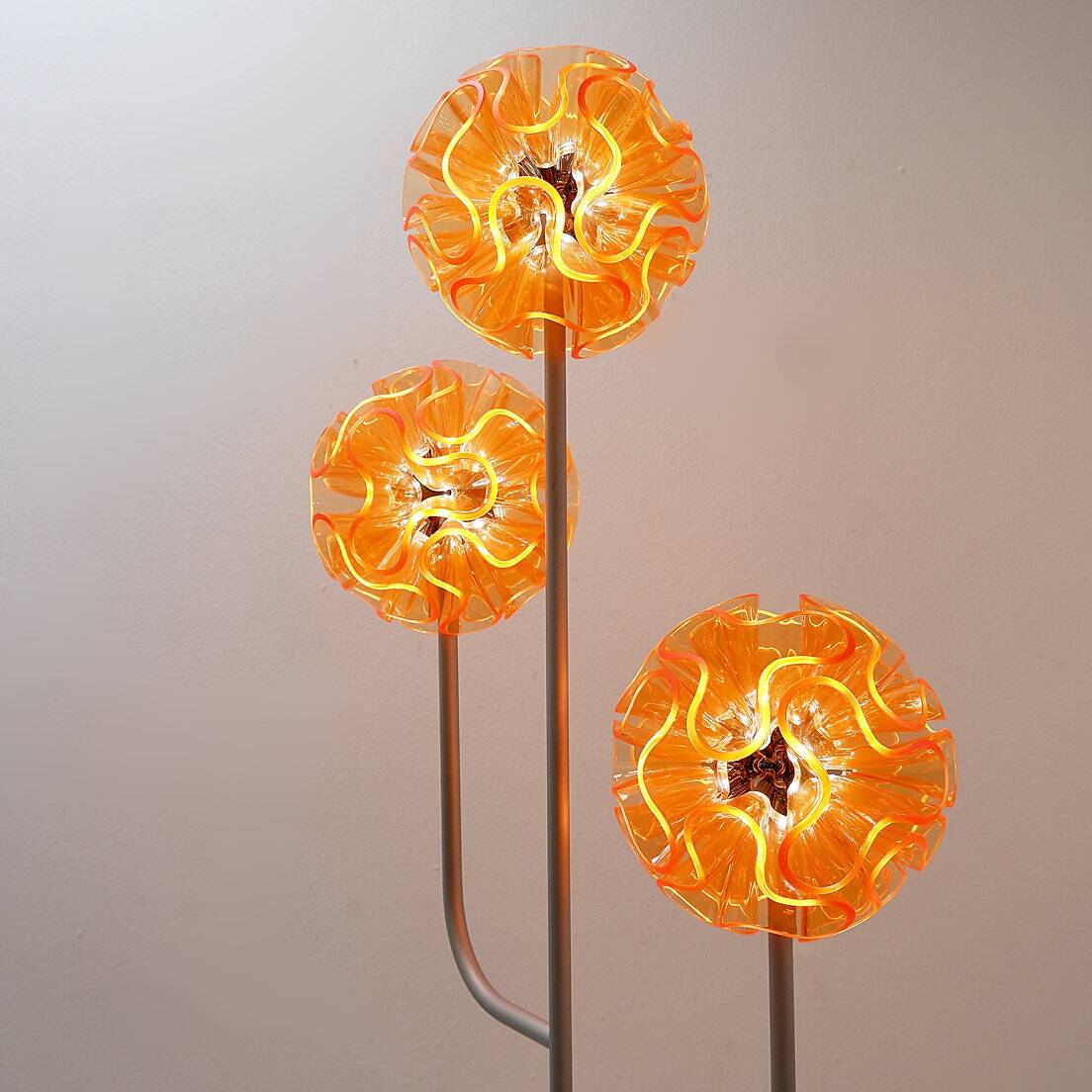 Orange "Coral Ball" floor lamp - QisDesign