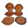 Sarreguemines / 6 fish-shaped earthenware plates