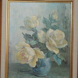 Oil on canvas Bouquet of roses