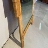 Vintage rattan mirror from the 1960s