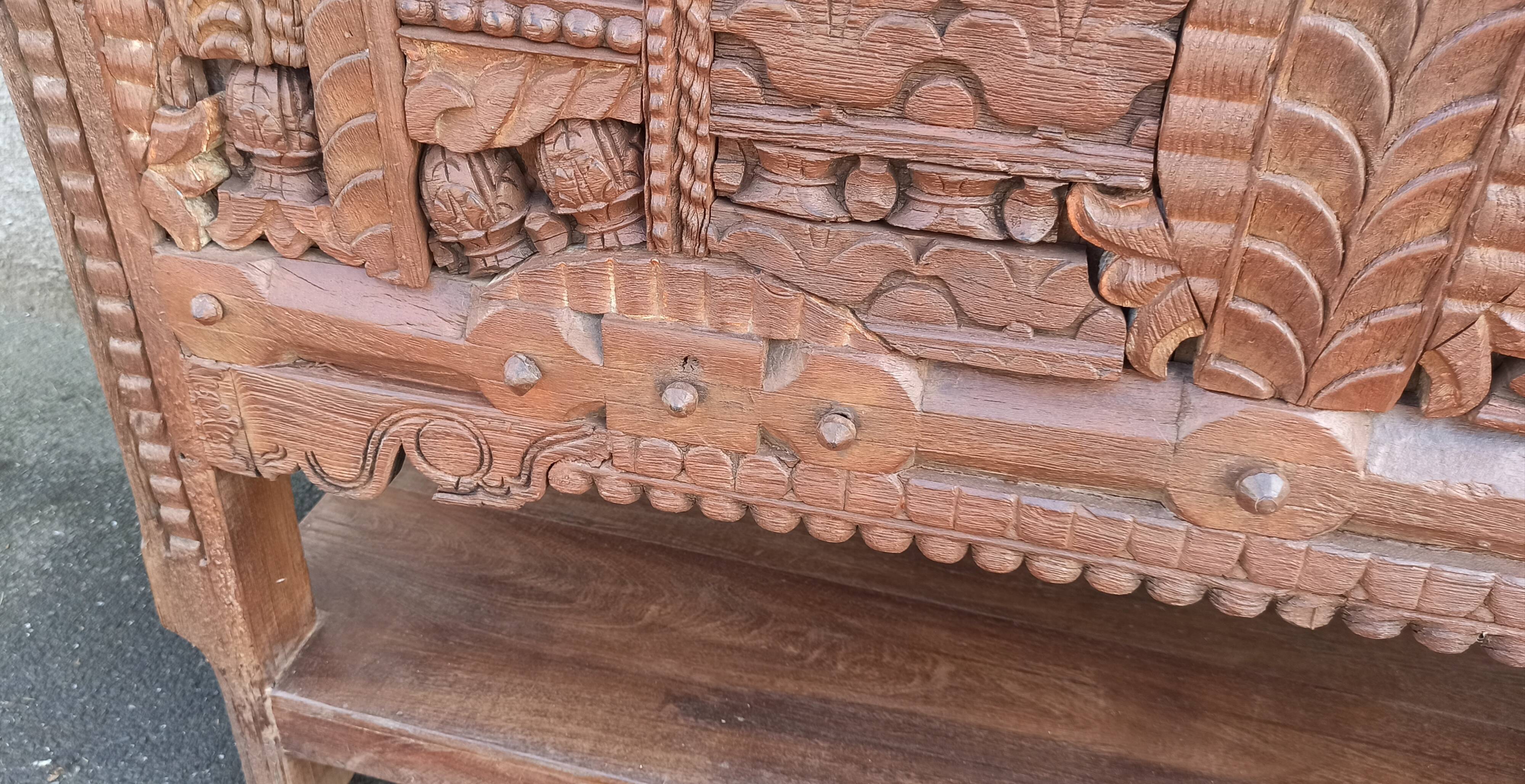 Old wooden high chest