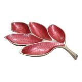 Designer centerpiece in enameled aluminum length 40.7 cm