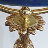 Art nouveau gilded bronze lamp signed Muller Frères