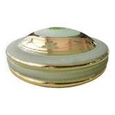 Globe pour suspension en verre granité années 30-40
