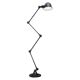 Lampadaire jielde vintage graphite industrielle 4 bras de jean louis domecq france 1960