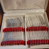 Silver metal fish service 26 pieces