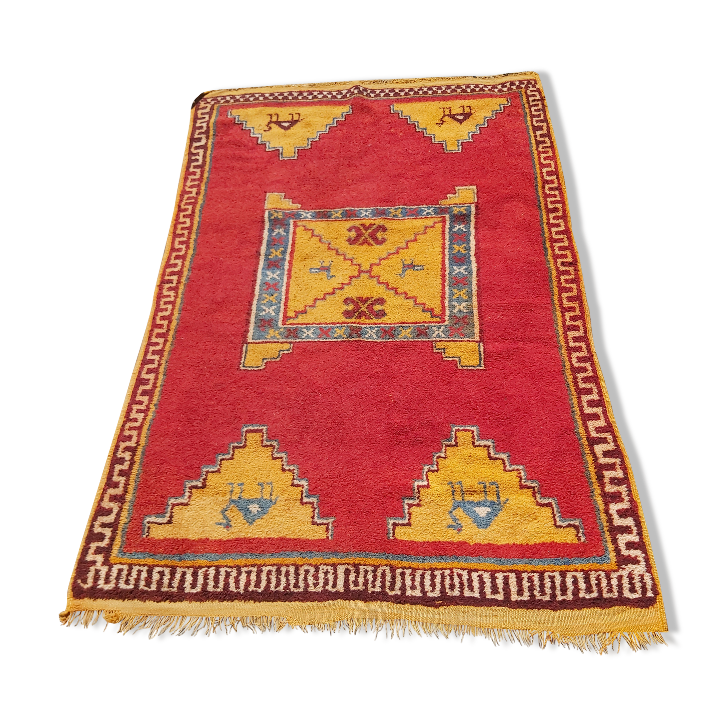 Berber wool carpet - 195x123cm