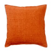 Coussin en lin 50x50cm couleur terracotta