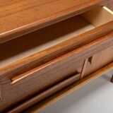 Tambour door sideboard by Johannes Andersen for C.F.C. Silkeborg, Denmark 1960s