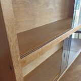 Vintage oak display cabinet