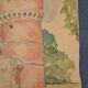 French school 20th century "The castle tower" watercolor