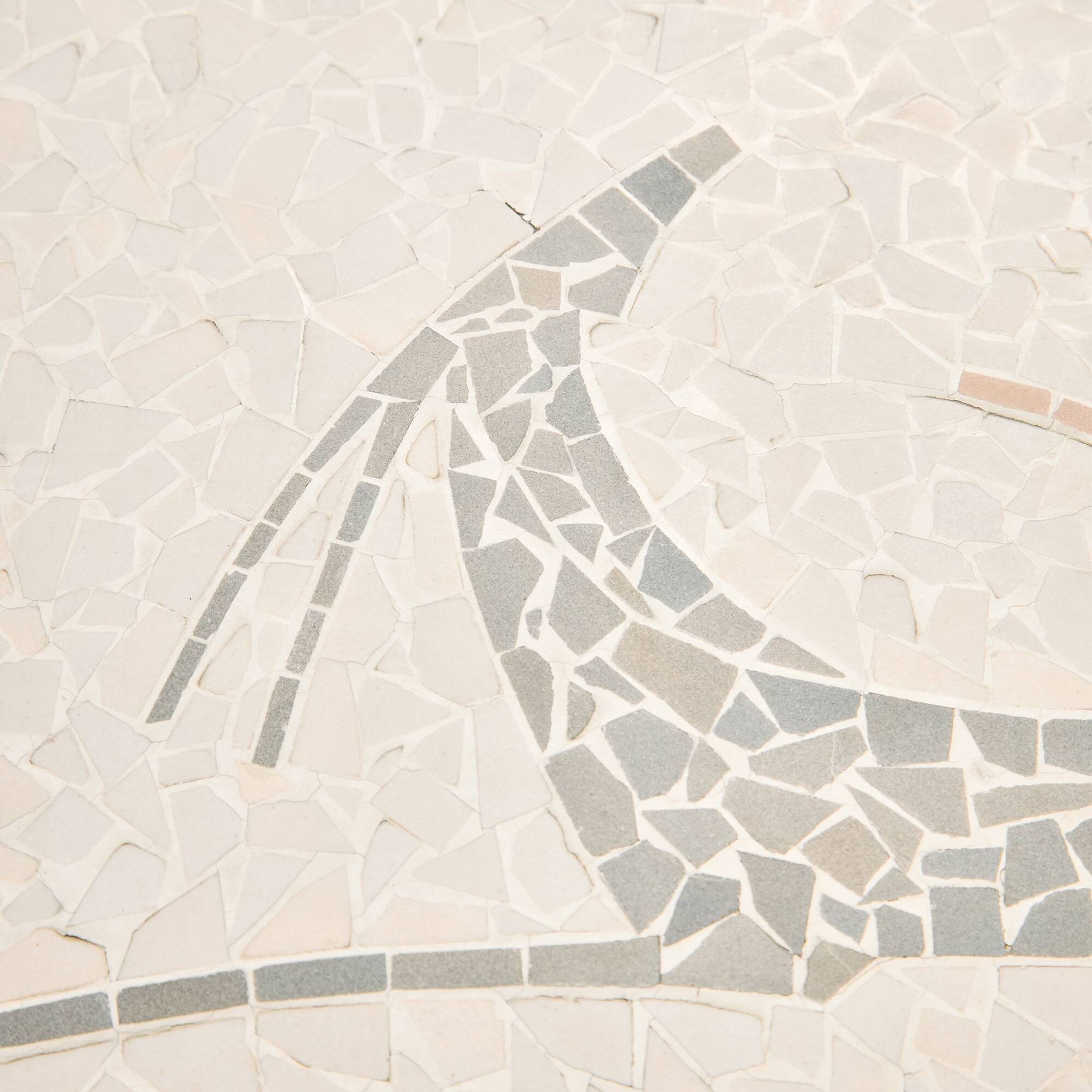 Table basse avec plateau en mosaïque