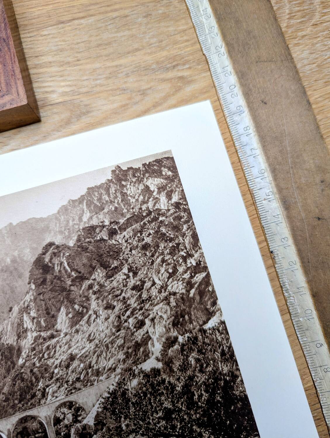 Vecchio Valley, vintage Corsica, photo plate printed in 1935.