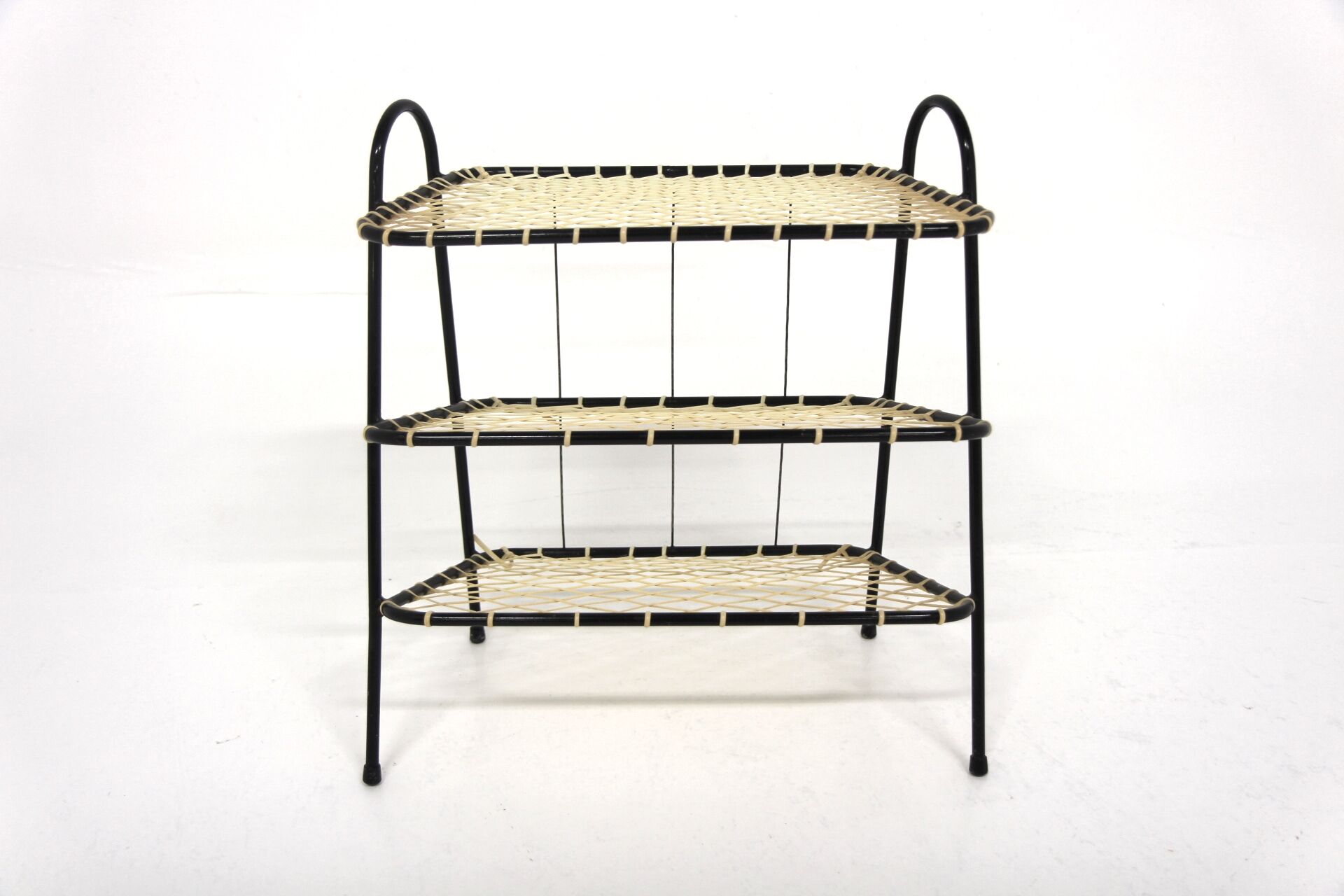 Scandinavian plastic magazine rack, Sweden, 1950