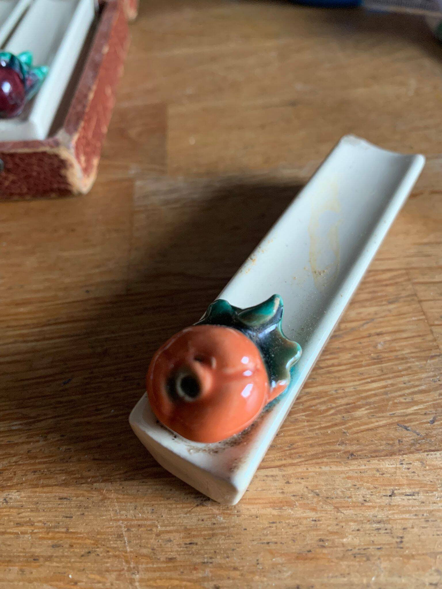 Set of 12 ceramic vegetable knife holders from Vallauris