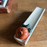 Set of 12 ceramic vegetable knife holders from Vallauris