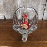 Old empty crystal cup pocket by vallerysthal vintage