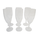 6 glass champagne glasses