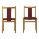 Set of 2 minimalist dining chairs model A-85, Jafameg, Poland, 1960s