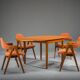 Chaises de salle à manger vintage danoises Compass par Kai Kristiansen, années 1960, lot de 4