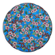 Small plate, Longwy enamels, floral decoration