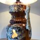 Lamp ceramic fat lava double lighting 70s