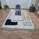 Handmade wool Berber rug 250x150 cm