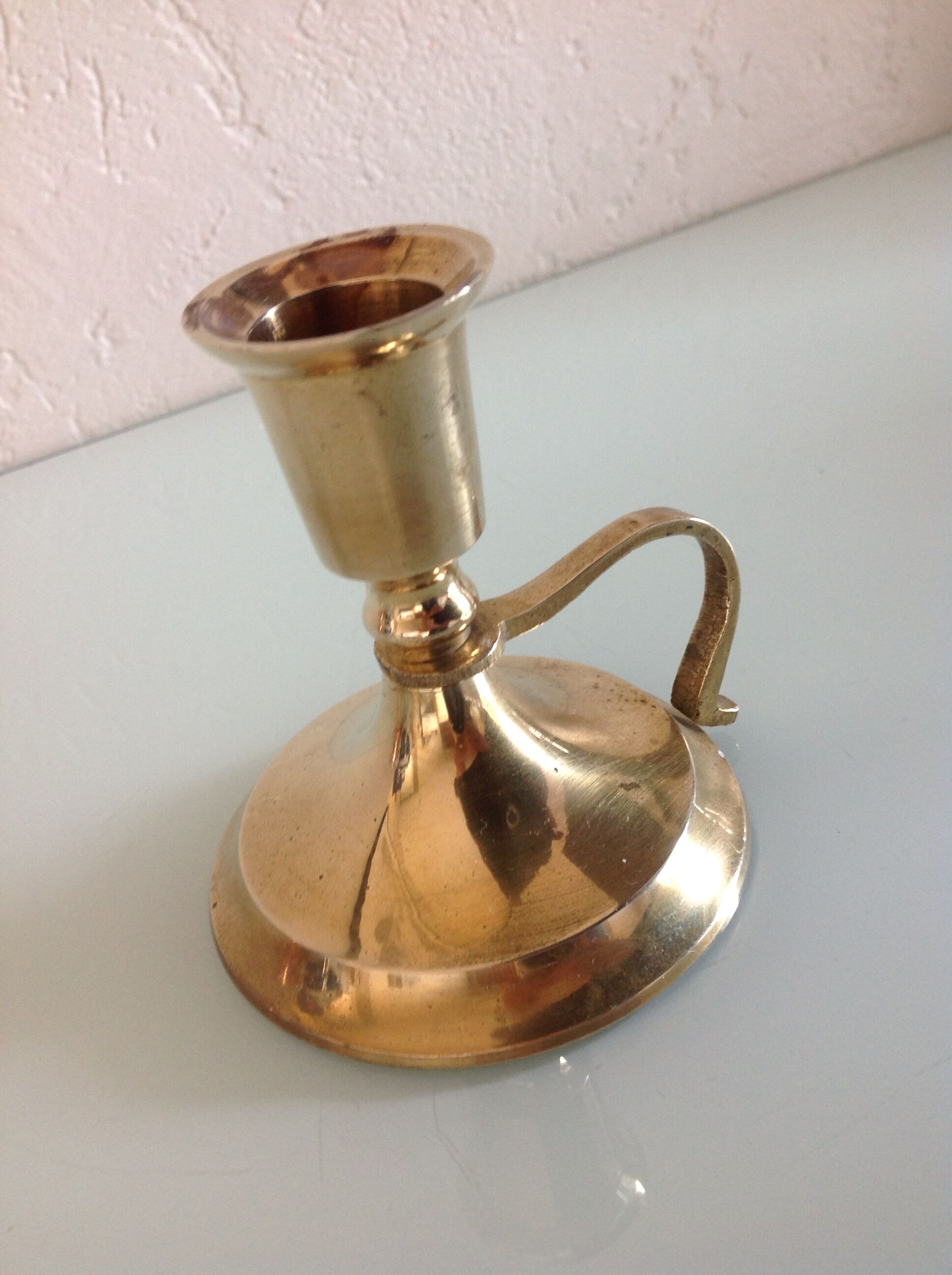 Brass candlestick 60/70
