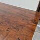 19th century solid walnut Burgundy farmhouse table with two drawers - 1m82