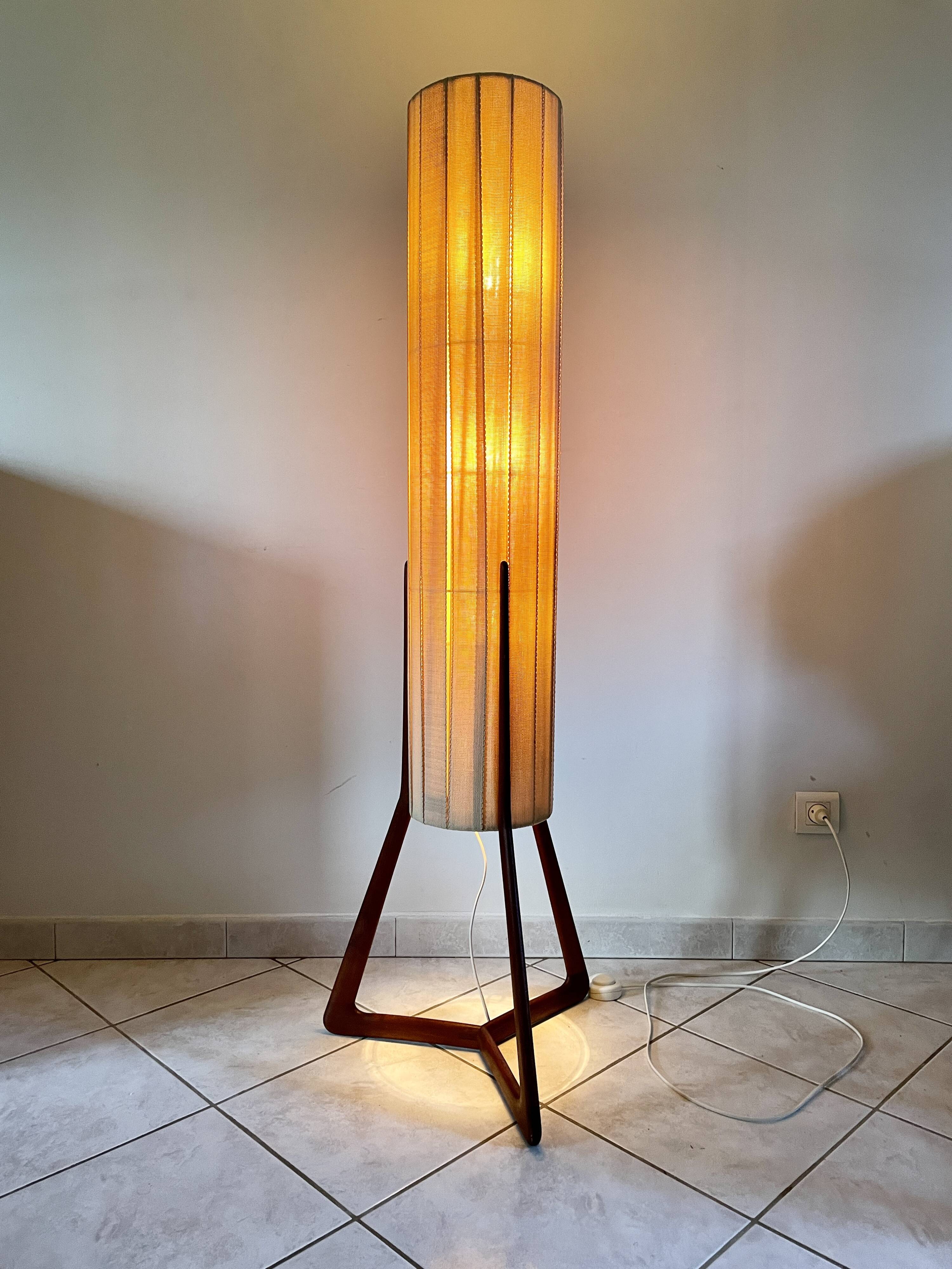 Danish teak floor lamp, 1960