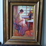 Peinture à l'huile signée