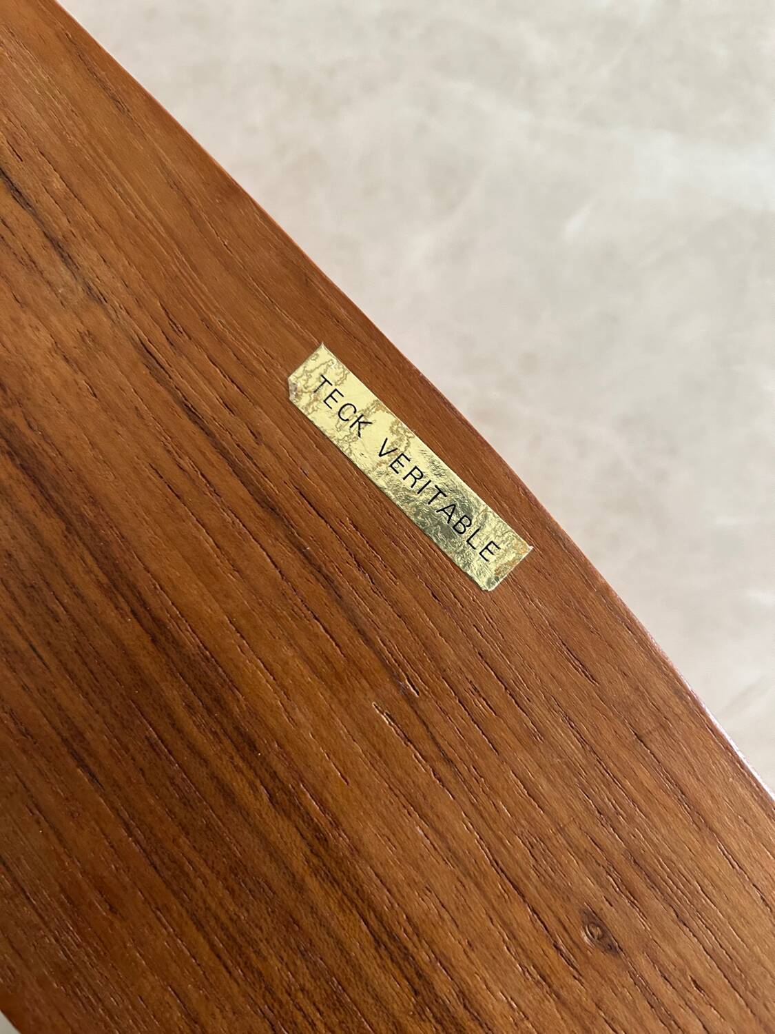 Plateau apéritif vintage en teck