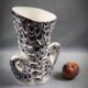 Vase with two handles in glazed ceramic - vallauris, marius giuge style fat lava