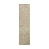 Tapis coureur beige anatolien tissé à la main 94 cm x 343 cm