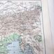 Vintage Europe Alps mountains map from 1950
