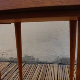 Bedside table spindle feet