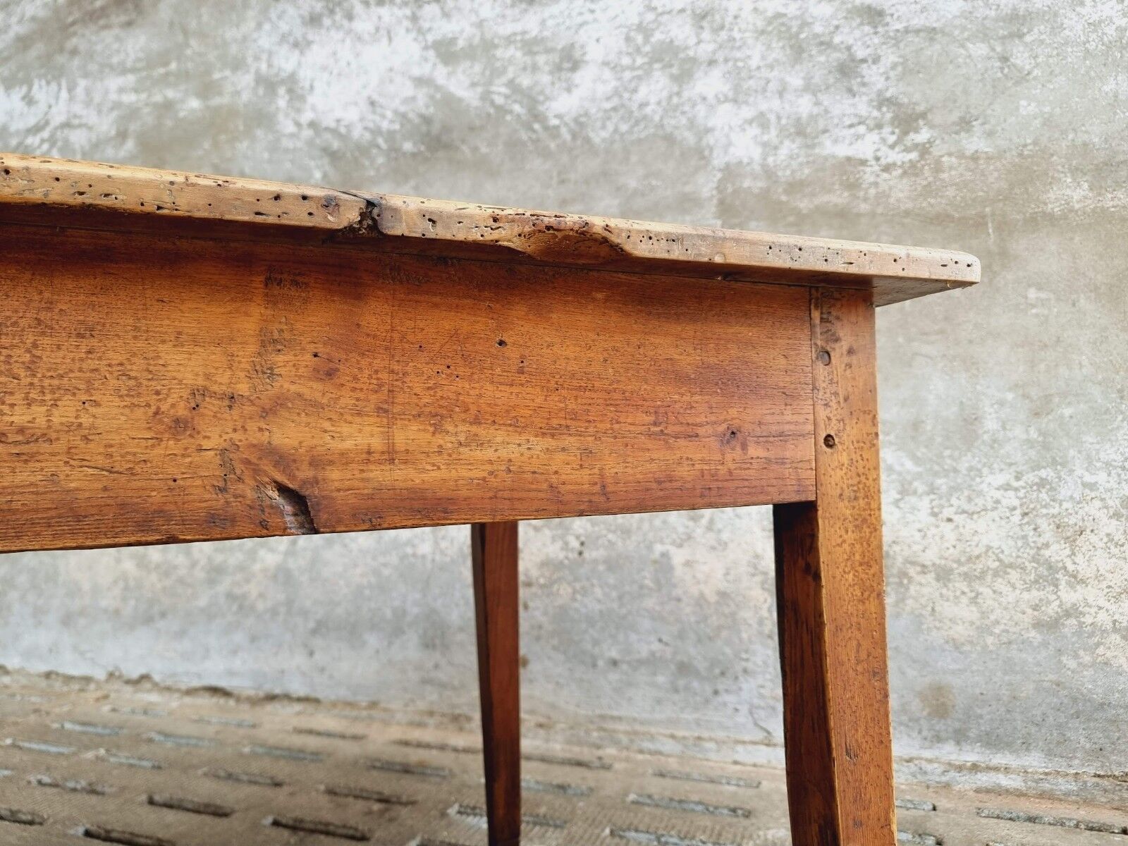 Antique farmhouse table French dining table